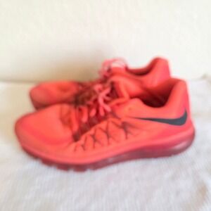 Nike Air Max 2015 Bright Crimson Red/Org Running Shoes 698902-600 Mens 8.5